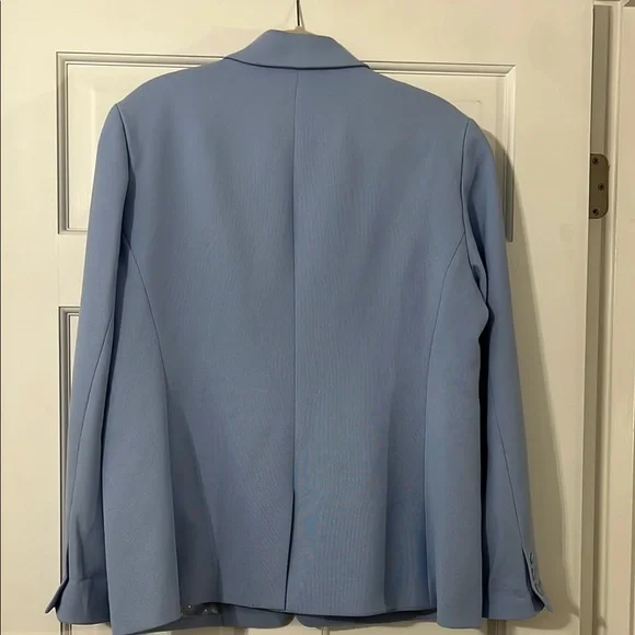 Trina Turk Los Angeles Size 16 Light Blue/Periwinkle Blazer - Picture 6 of 6
